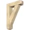 Ekena Millwork Traditional Craftsman Rough Sawn Bracket w/ Offset Brace, Douglas Fir, 8"W x 30"D x 42"H BKT0806X30X42TRA04RDF - alternate 1